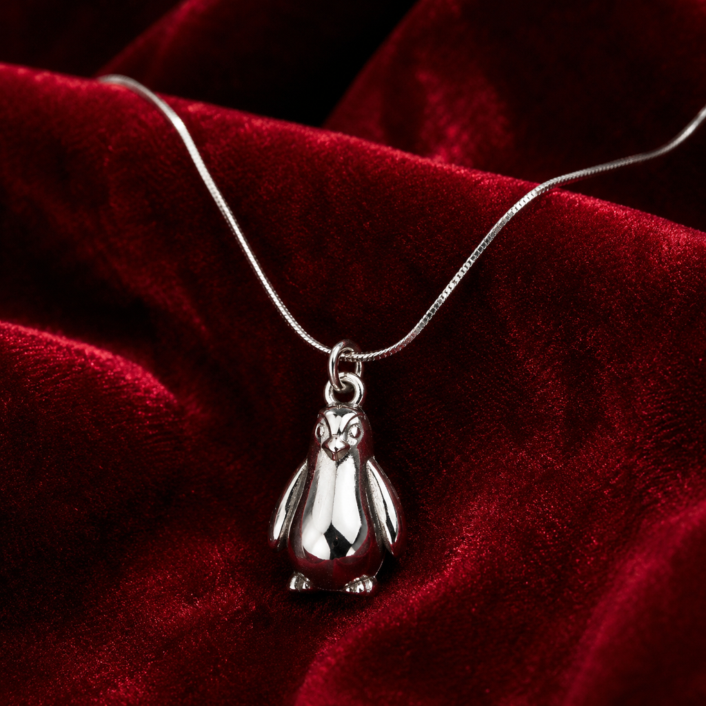 Charming Penguin Pendant Necklace