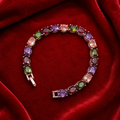 Multicolor Gemstone Tennis Bracelet
