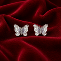 Pearl Butterfly Stud Earrings