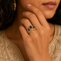 Royal Sapphire Crown Ring