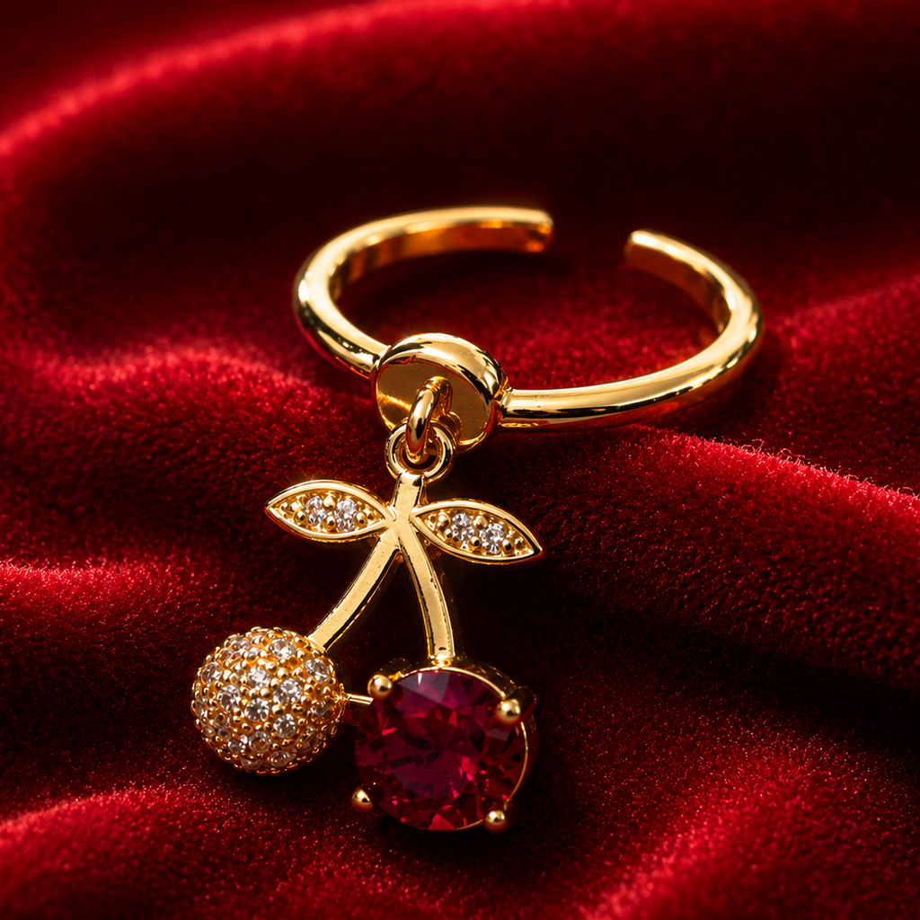 Cherry Blossom Adjustable Ring