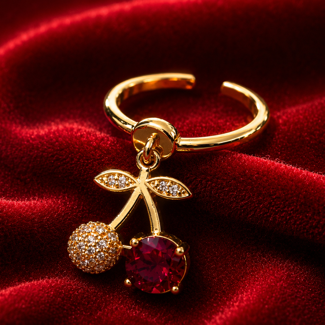 Cherry Blossom Adjustable Ring