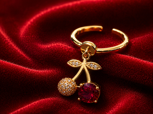 Cherry Blossom Adjustable Ring