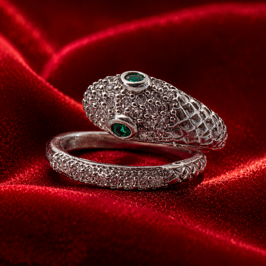 Emerald Grace Crystal Ring