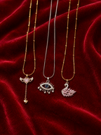 Angel Heart Drop Pendant Necklace